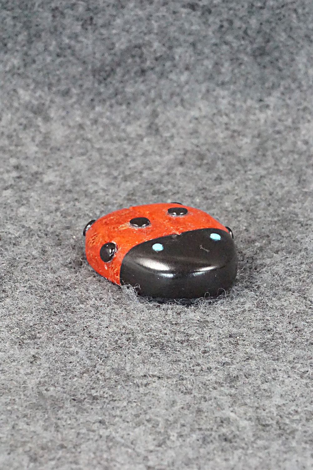 Lady Bug Zuni Fetish Carving - Reynold Lunasee