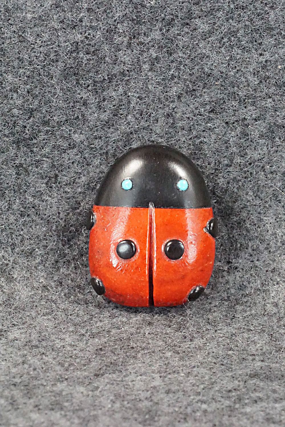 Lady Bug Zuni Fetish Carving - Reynold Lunasee