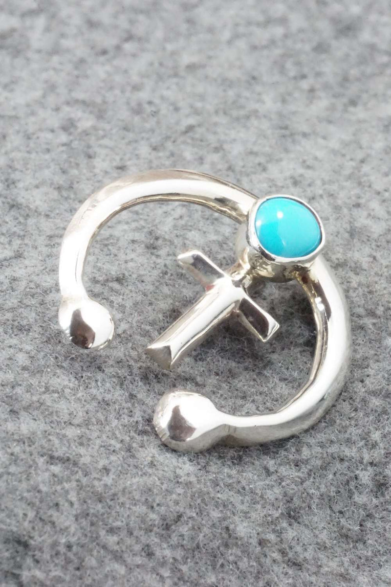 Turquoise & Sterling Silver Pendant - Mildred Parkhurst