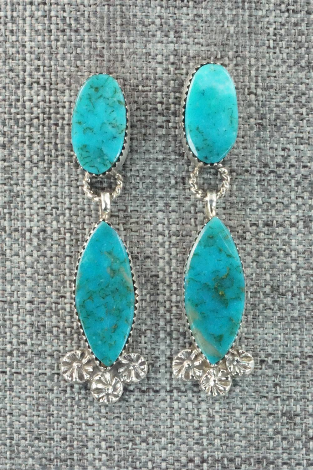 Turquoise & Sterling Silver Earrings - Selina Warner