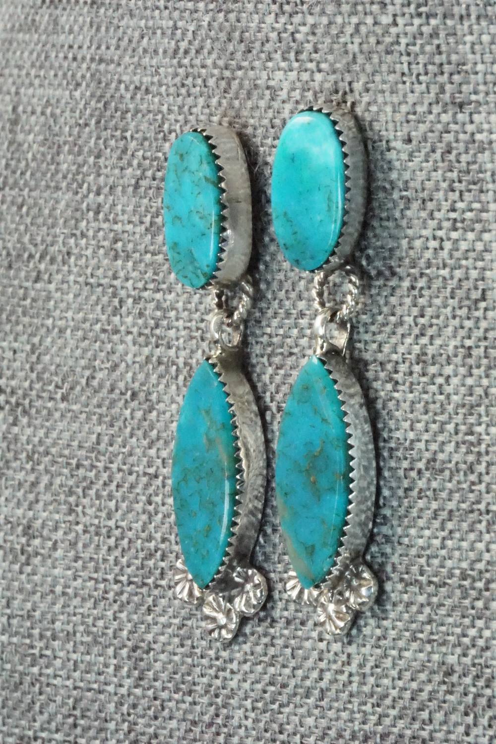 Turquoise & Sterling Silver Earrings - Selina Warner