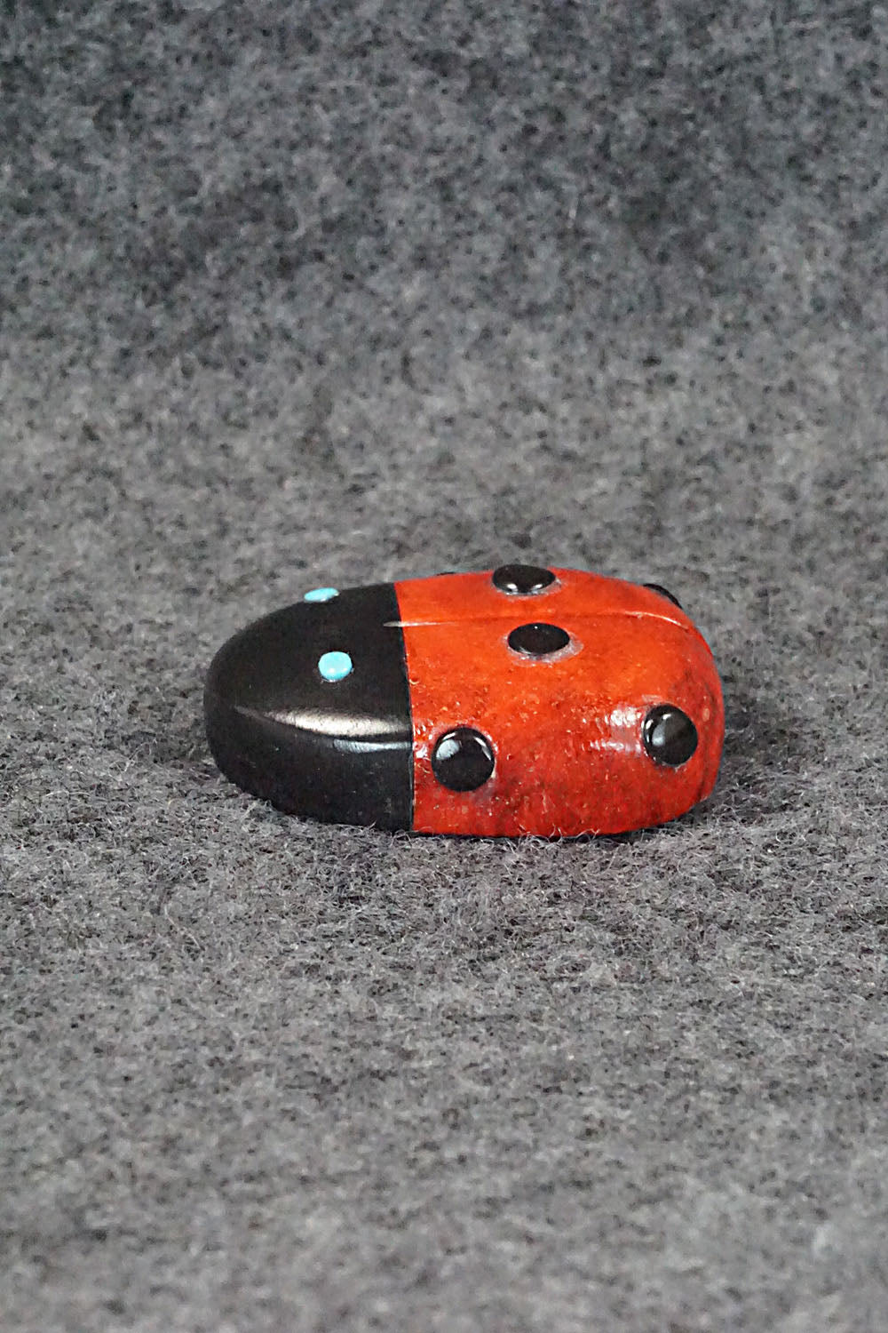 Lady Bug Zuni Fetish Carving - Reynold Lunasee