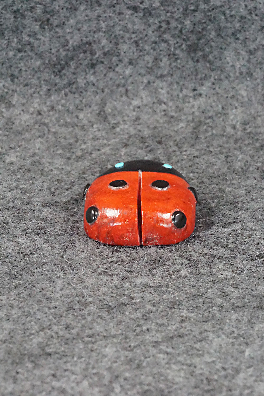 Lady Bug Zuni Fetish Carving - Reynold Lunasee