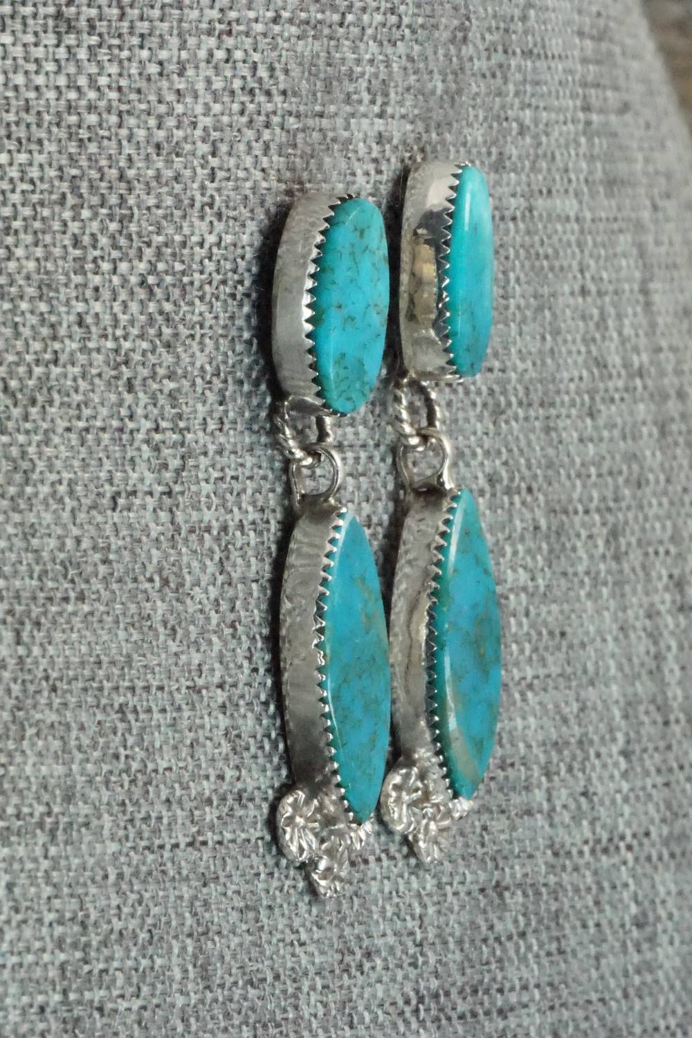 Turquoise & Sterling Silver Earrings - Selina Warner