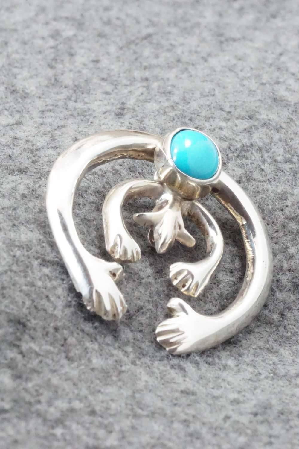Turquoise & Sterling Silver Pendant - Mildred Parkhurst