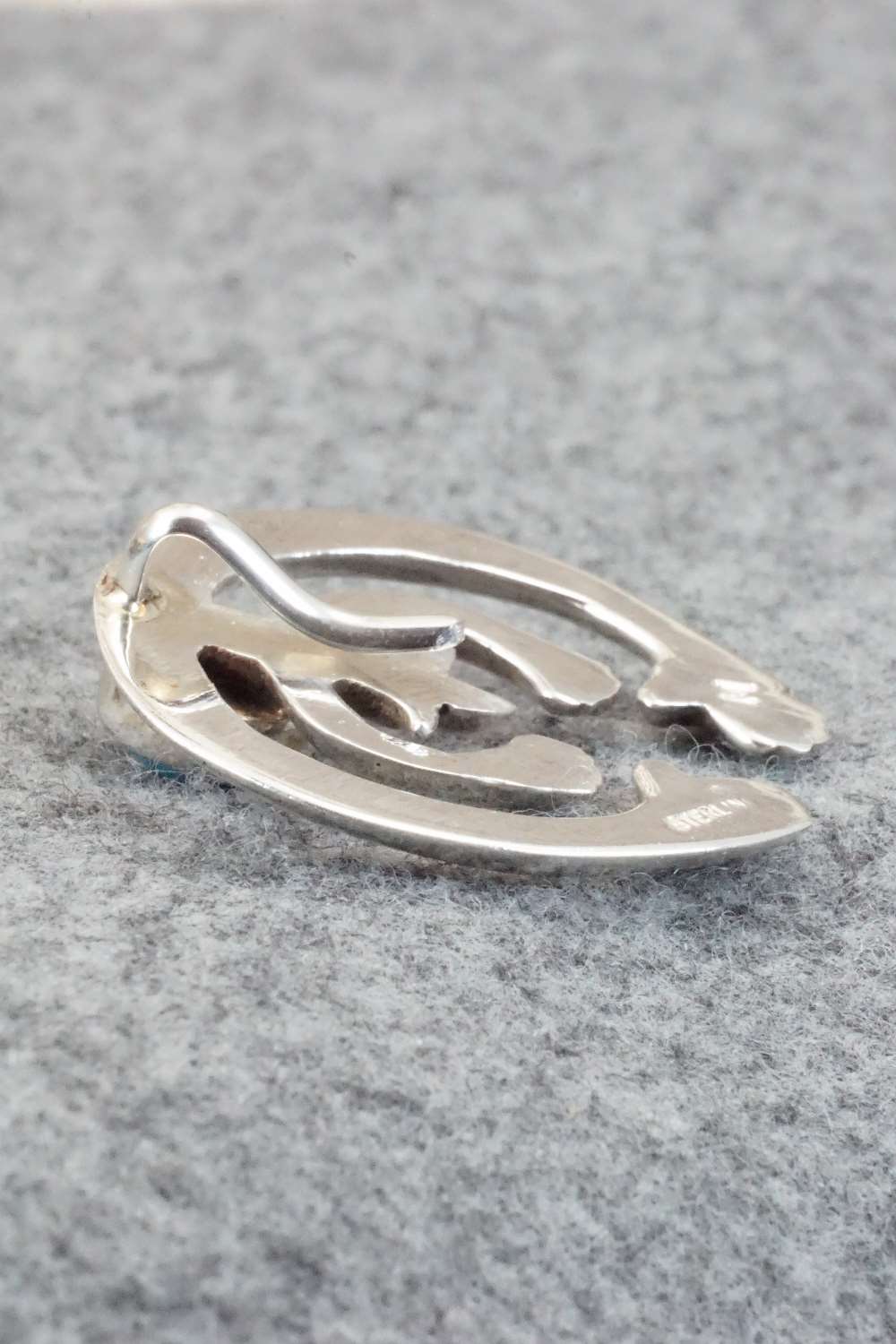 Turquoise & Sterling Silver Pendant - Mildred Parkhurst