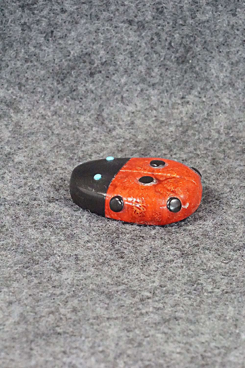 Lady Bug Zuni Fetish Carving - Reynold Lunasee