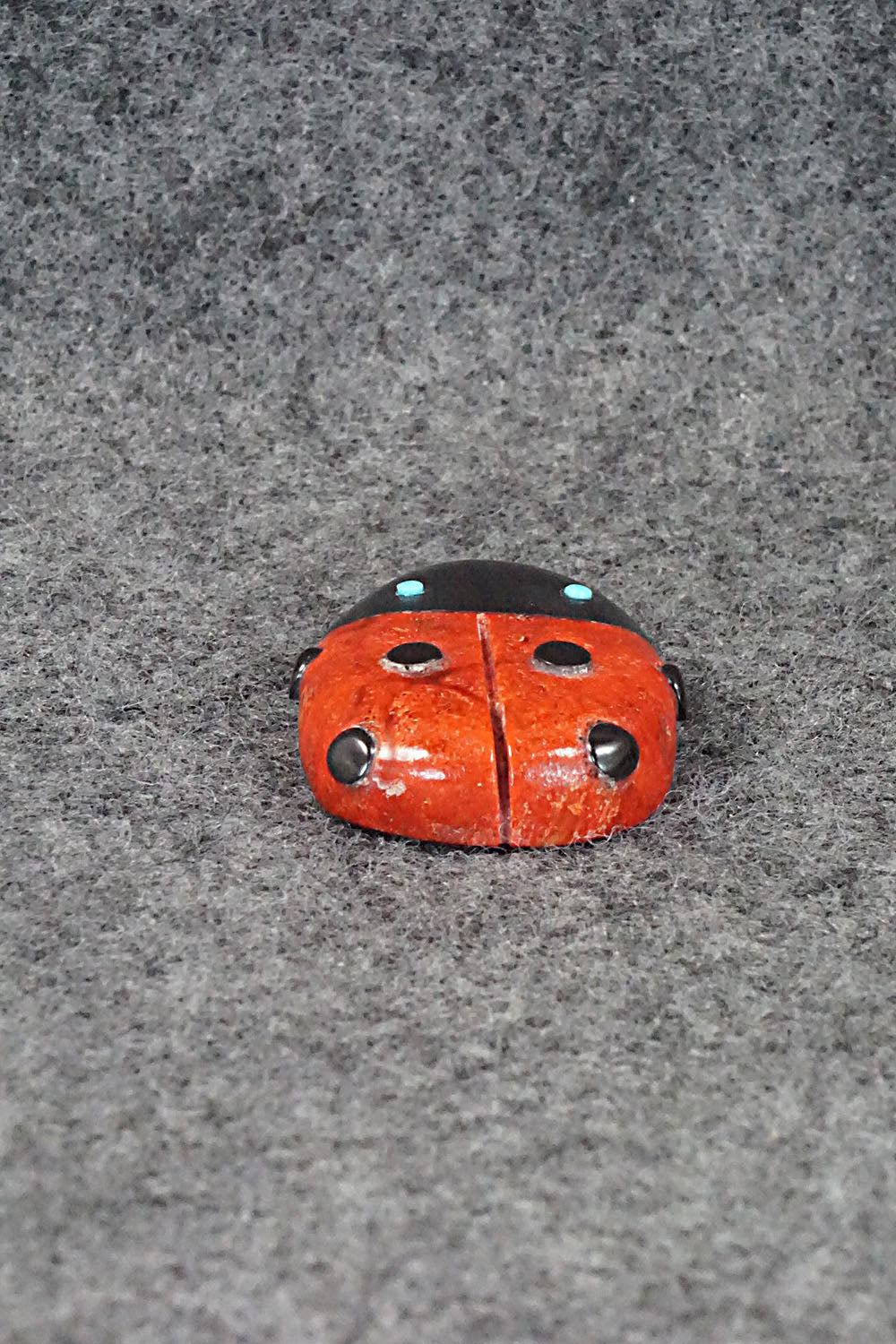 Lady Bug Zuni Fetish Carving - Reynold Lunasee