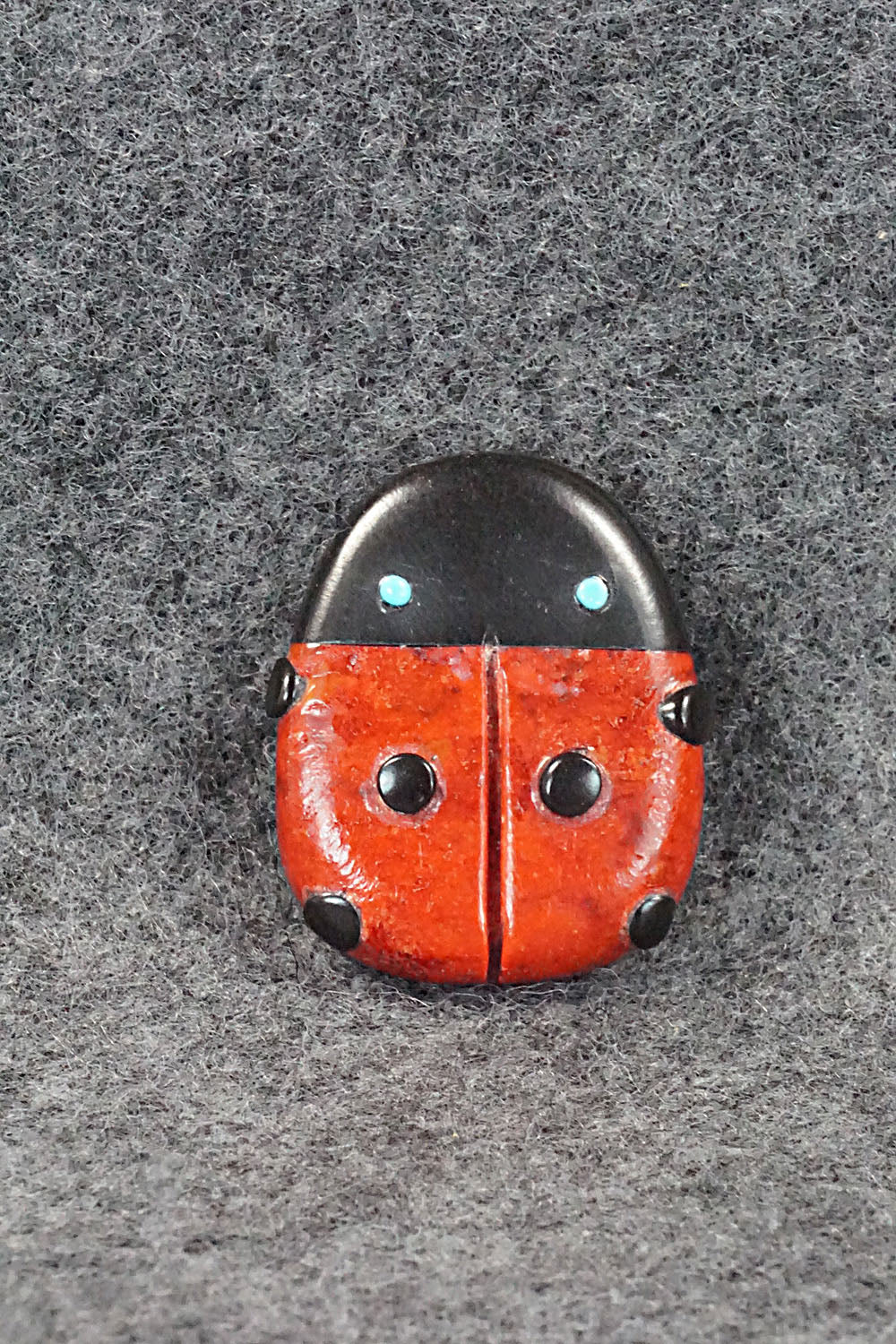 Lady Bug Zuni Fetish Carving - Reynold Lunasee