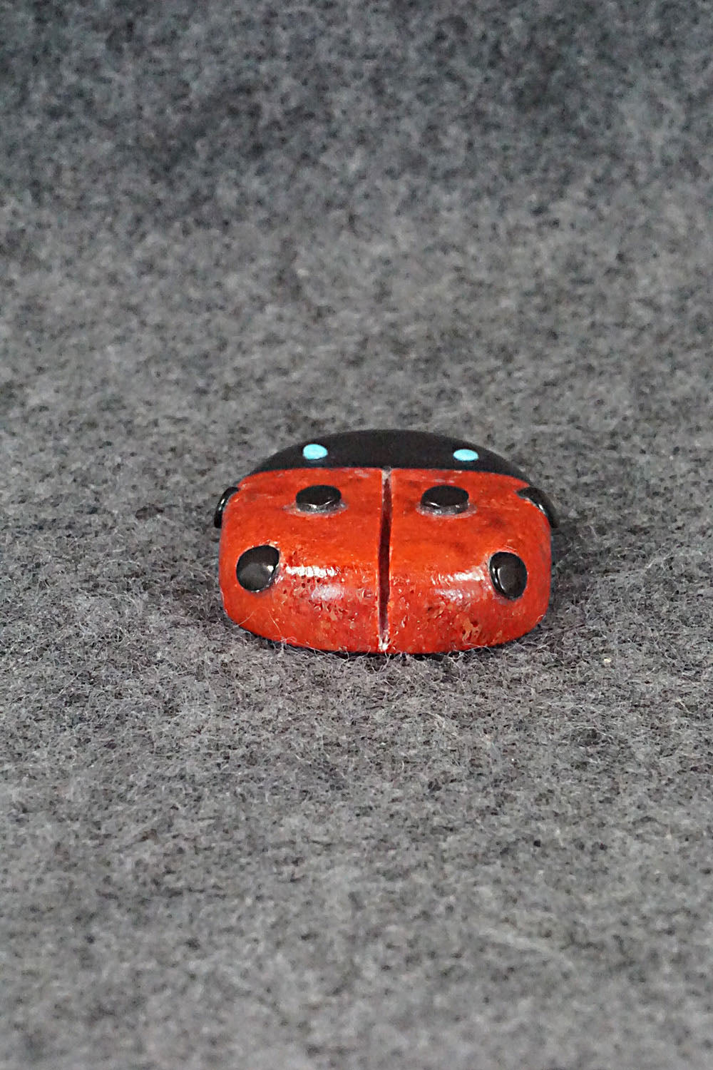 Lady Bug Zuni Fetish Carving - Reynold Lunasee