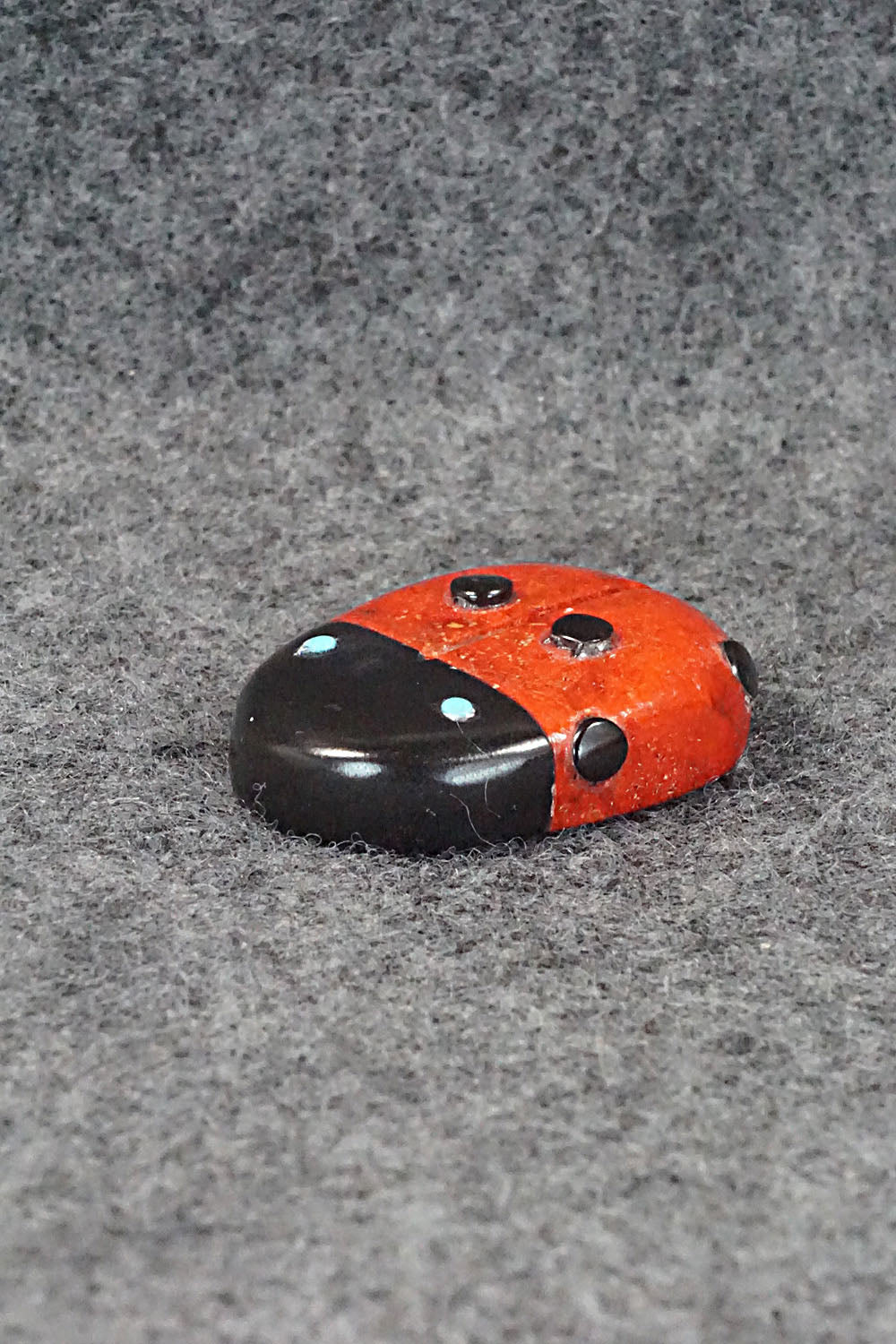Lady Bug Zuni Fetish Carving - Reynold Lunasee