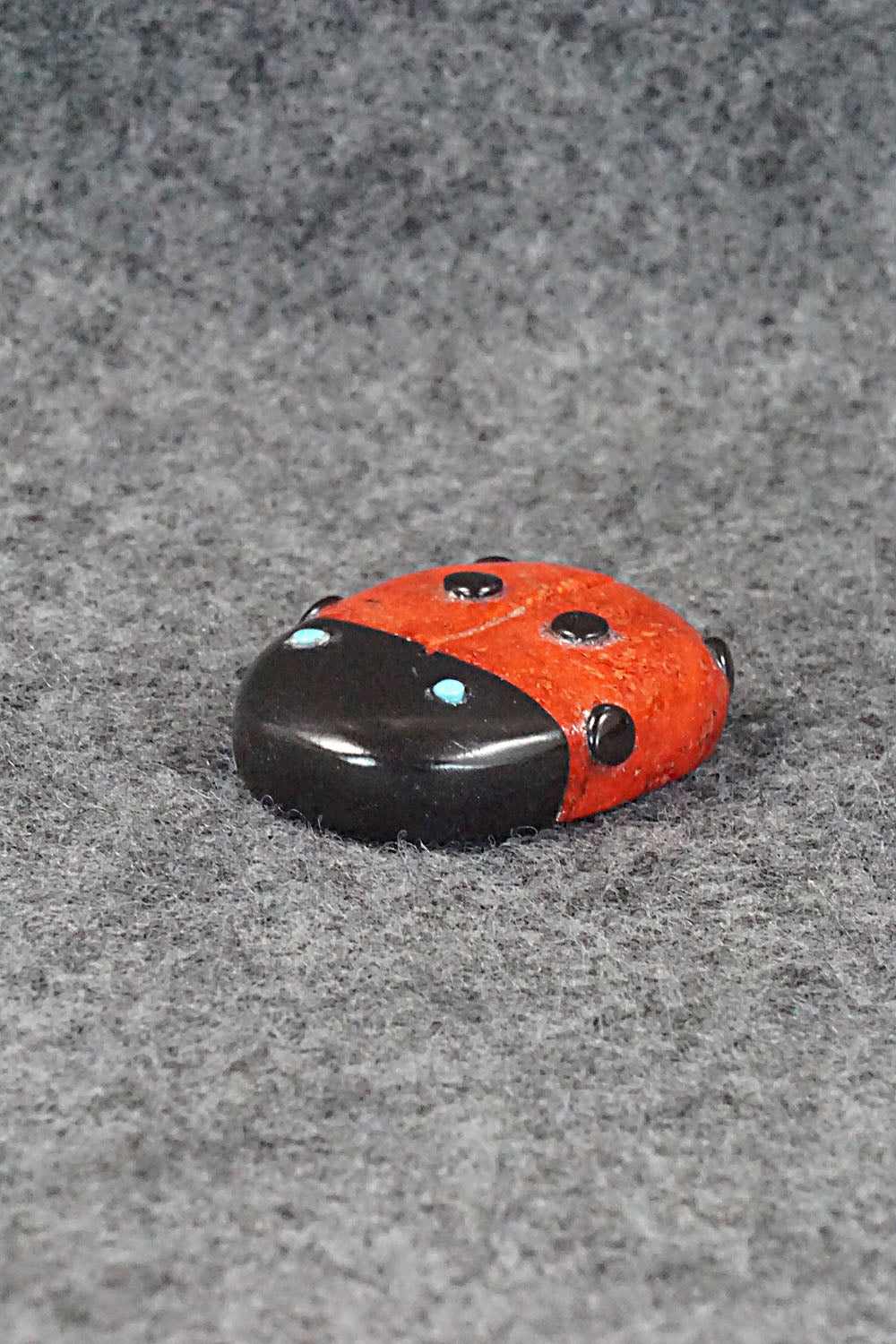 Lady Bug Zuni Fetish Carving - Reynold Lunasee