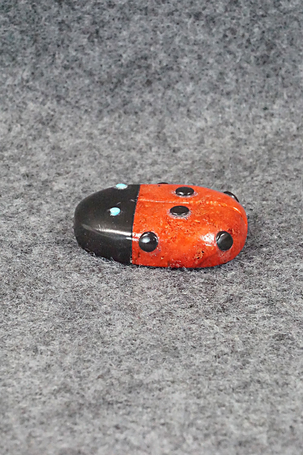 Lady Bug Zuni Fetish Carving - Reynold Lunasee