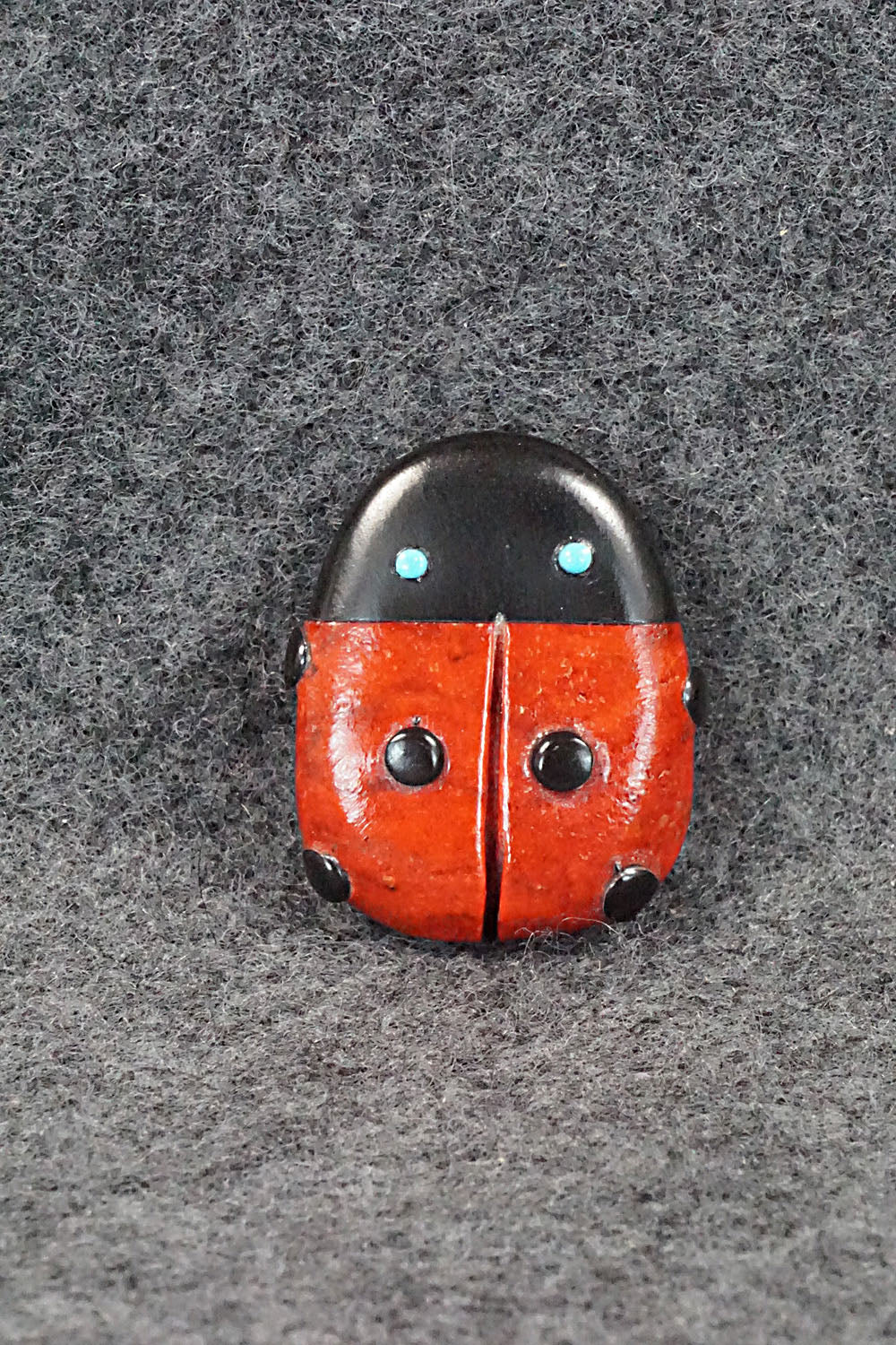 Lady Bug Zuni Fetish Carving - Reynold Lunasee