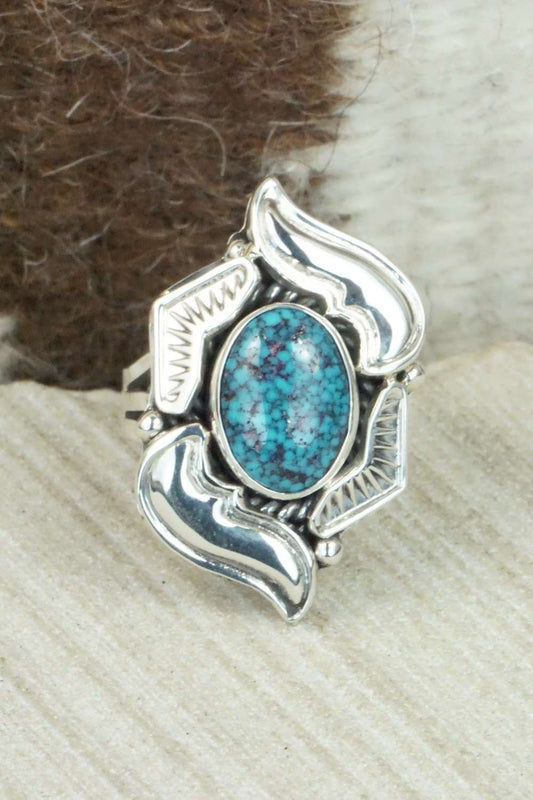 Turquoise and Sterling Silver Ring - Emerson Delgarito - Size 7