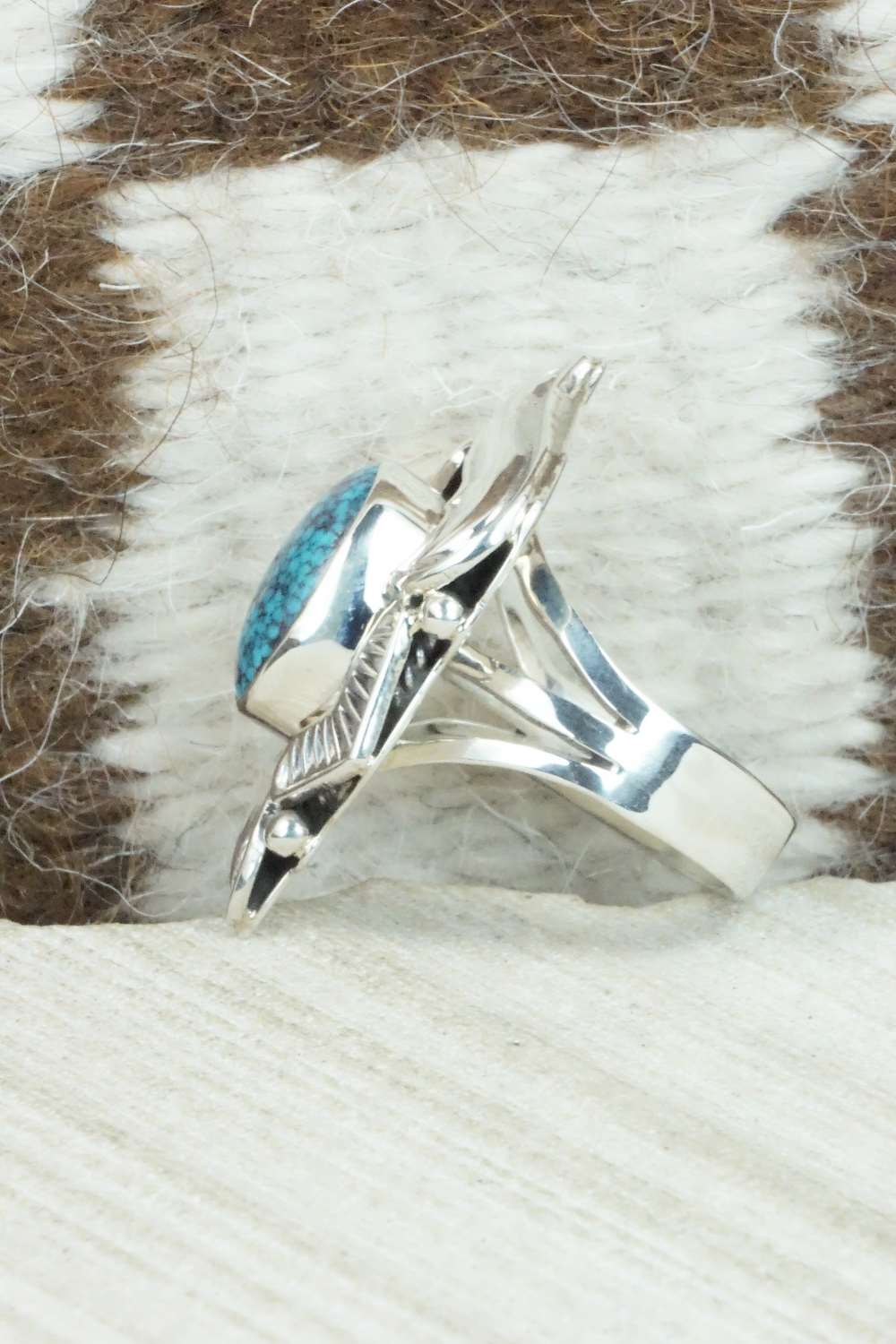 Turquoise and Sterling Silver Ring - Emerson Delgarito - Size 7