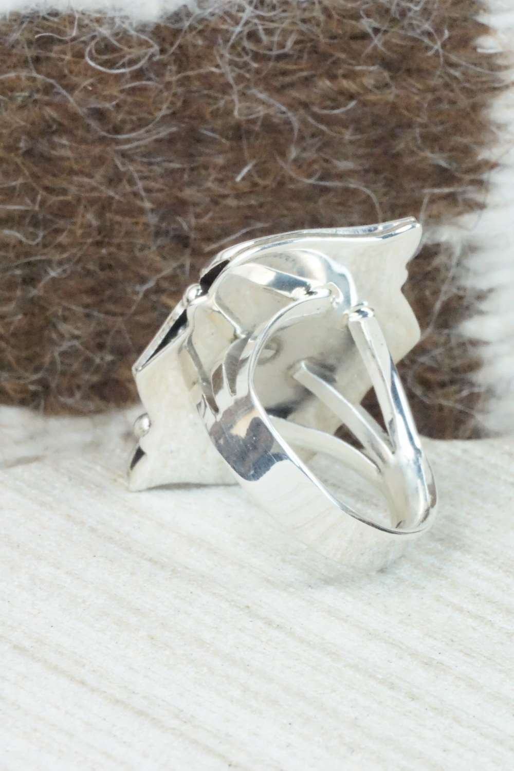 Turquoise and Sterling Silver Ring - Emerson Delgarito - Size 7