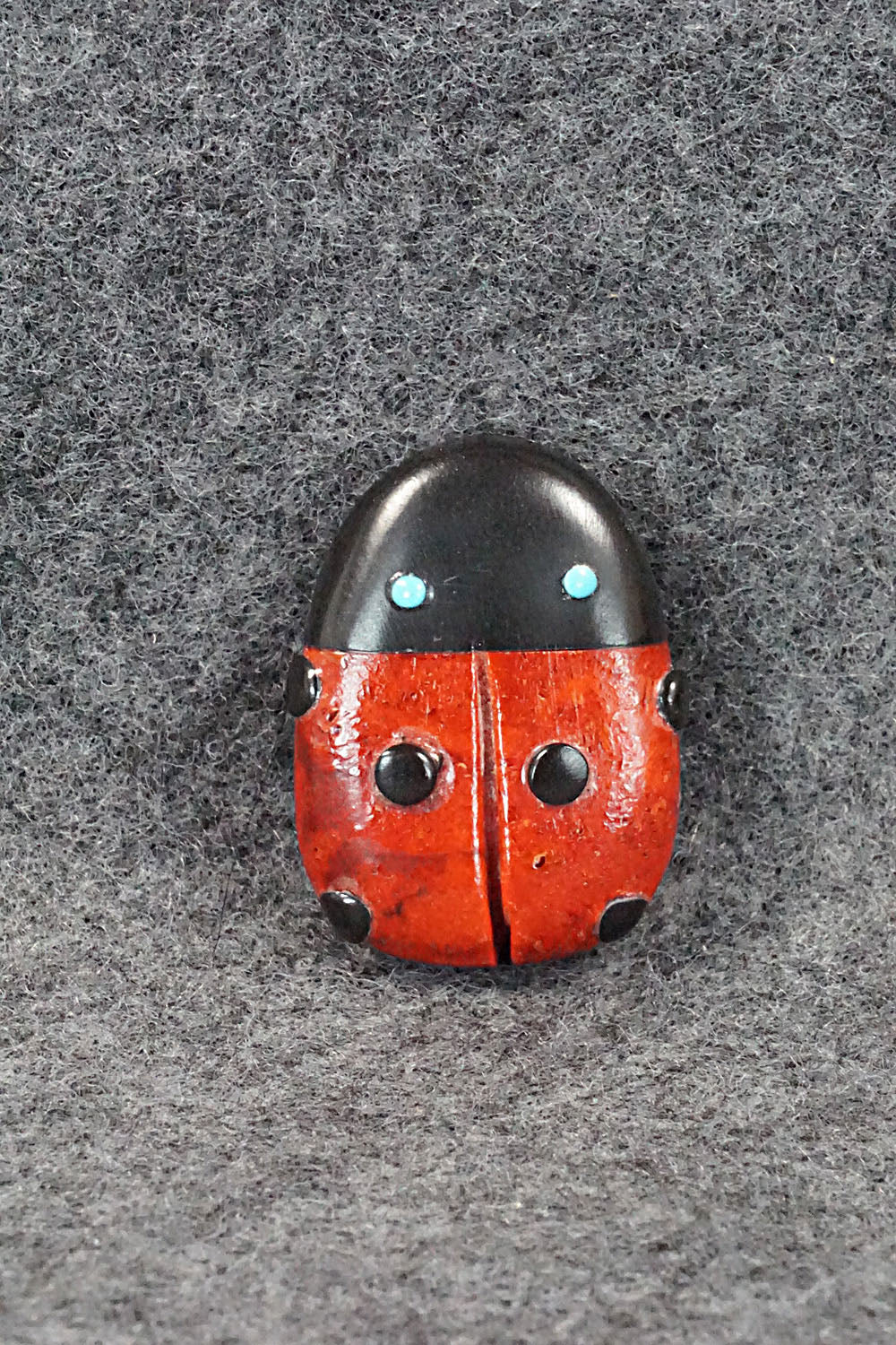 Lady Bug Zuni Fetish Carving - Reynold Lunasee
