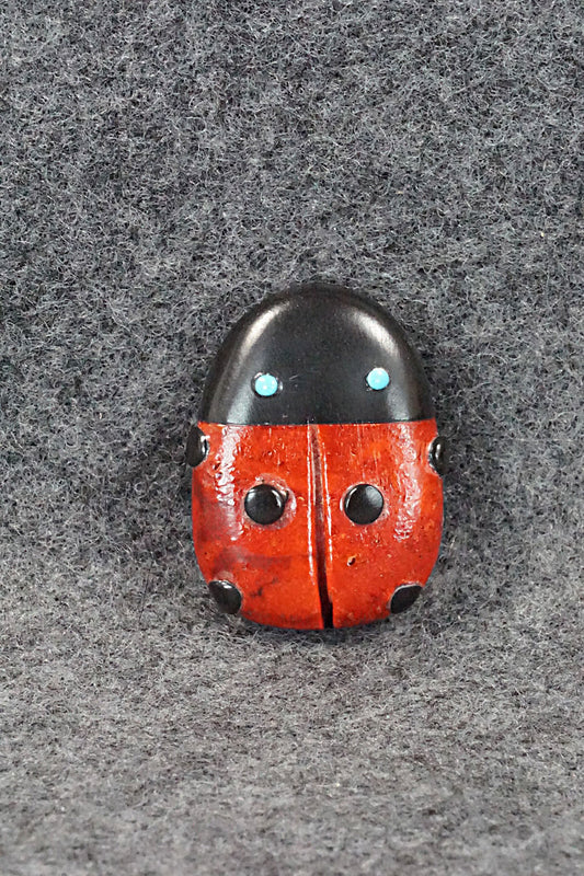 Lady Bug Zuni Fetish Carving - Reynold Lunasee