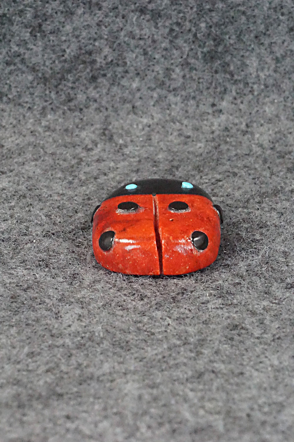 Lady Bug Zuni Fetish Carving - Reynold Lunasee