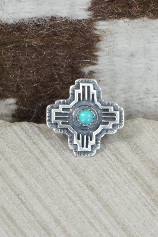 Turquoise & Sterling Silver Ring - Isabelle Yazzie - Size 5.75