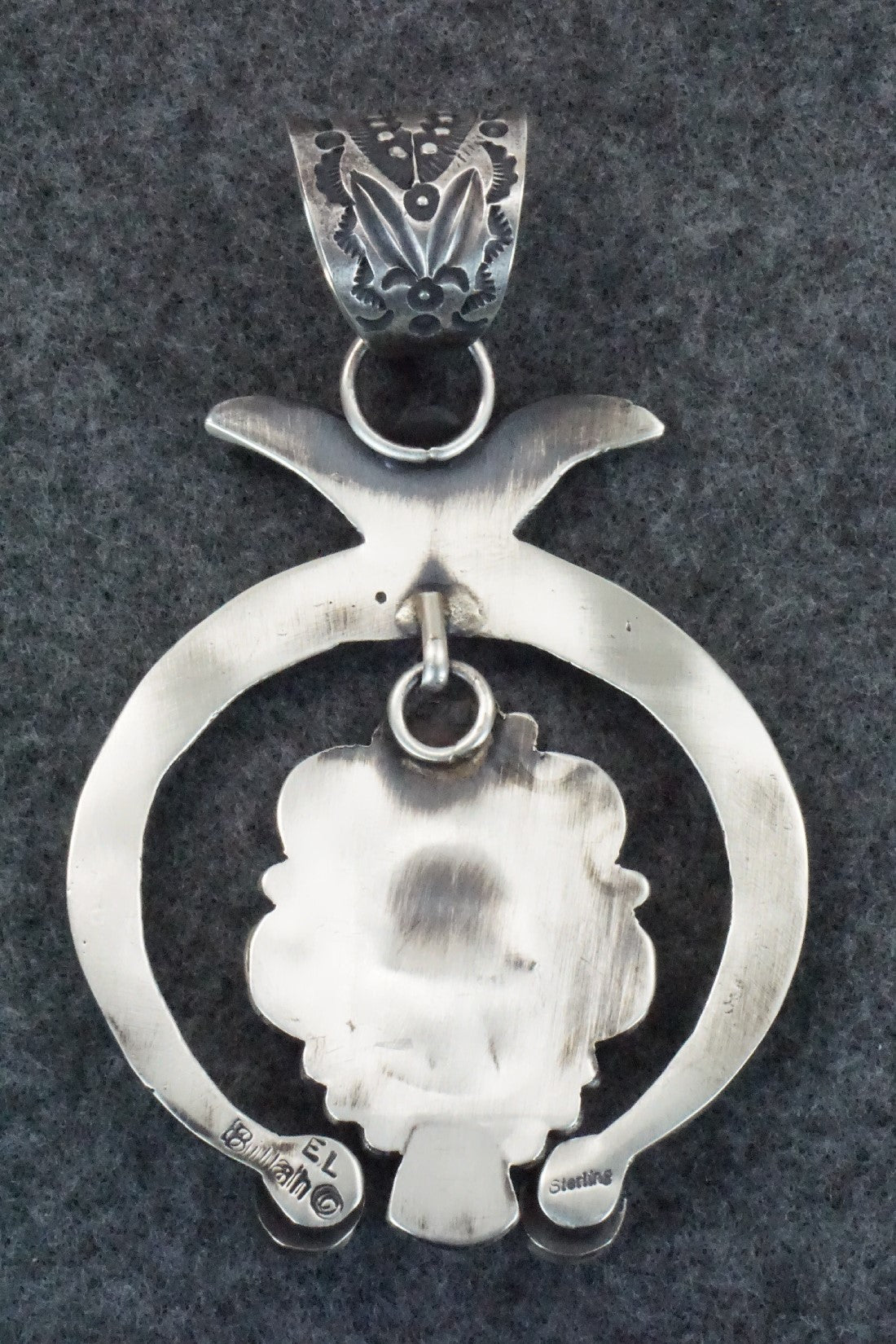 Turquoise & Spiny Oyster Sterling Silver Pendant - Kevin Billah