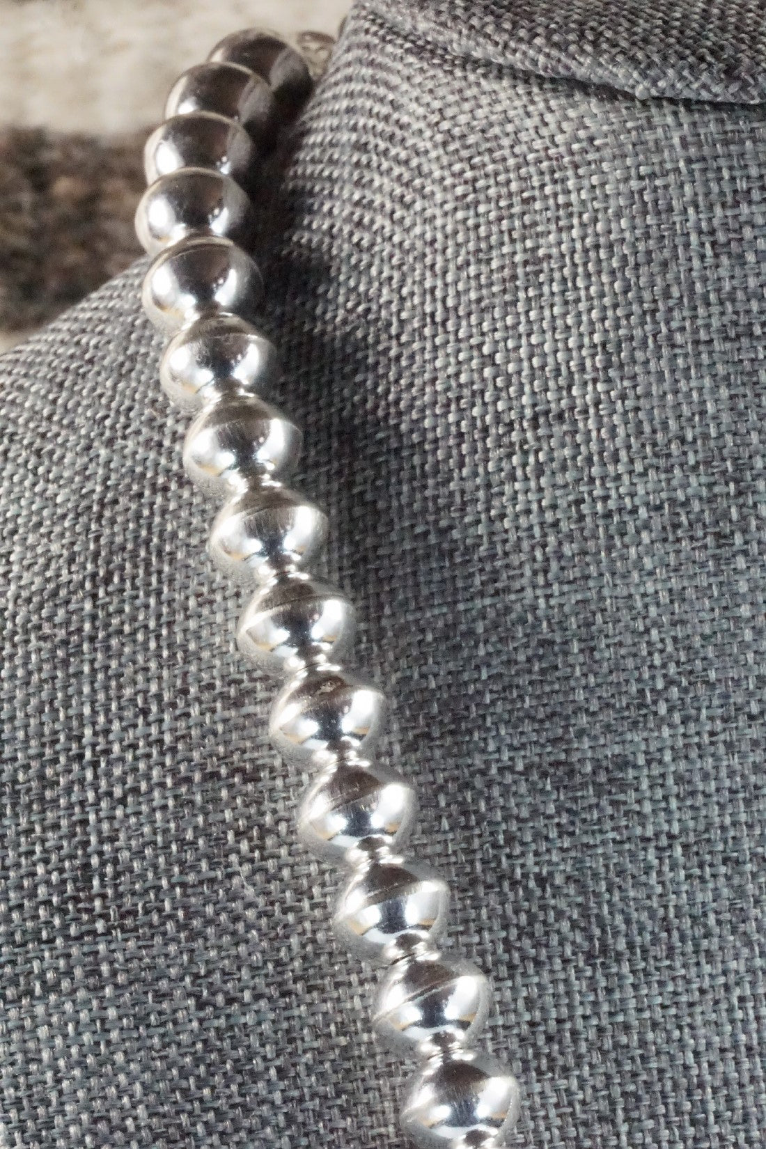 Sterling Silver Navajo Pearl Necklace - Tonisha Haley