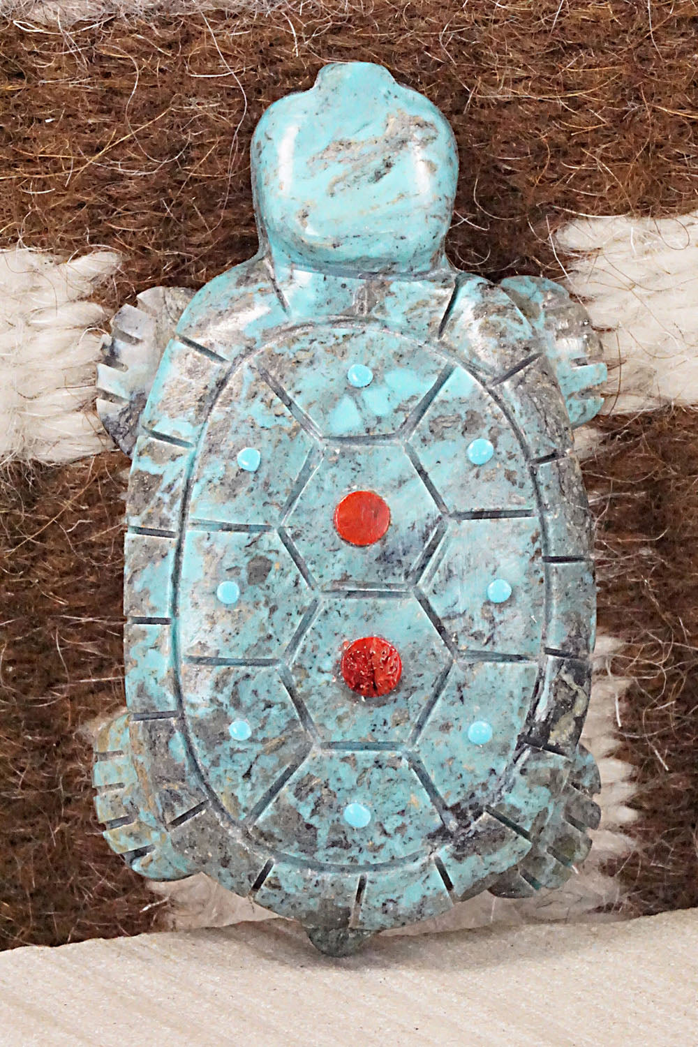 Turtle Zuni Fetish Carving - Reynold Lunasee