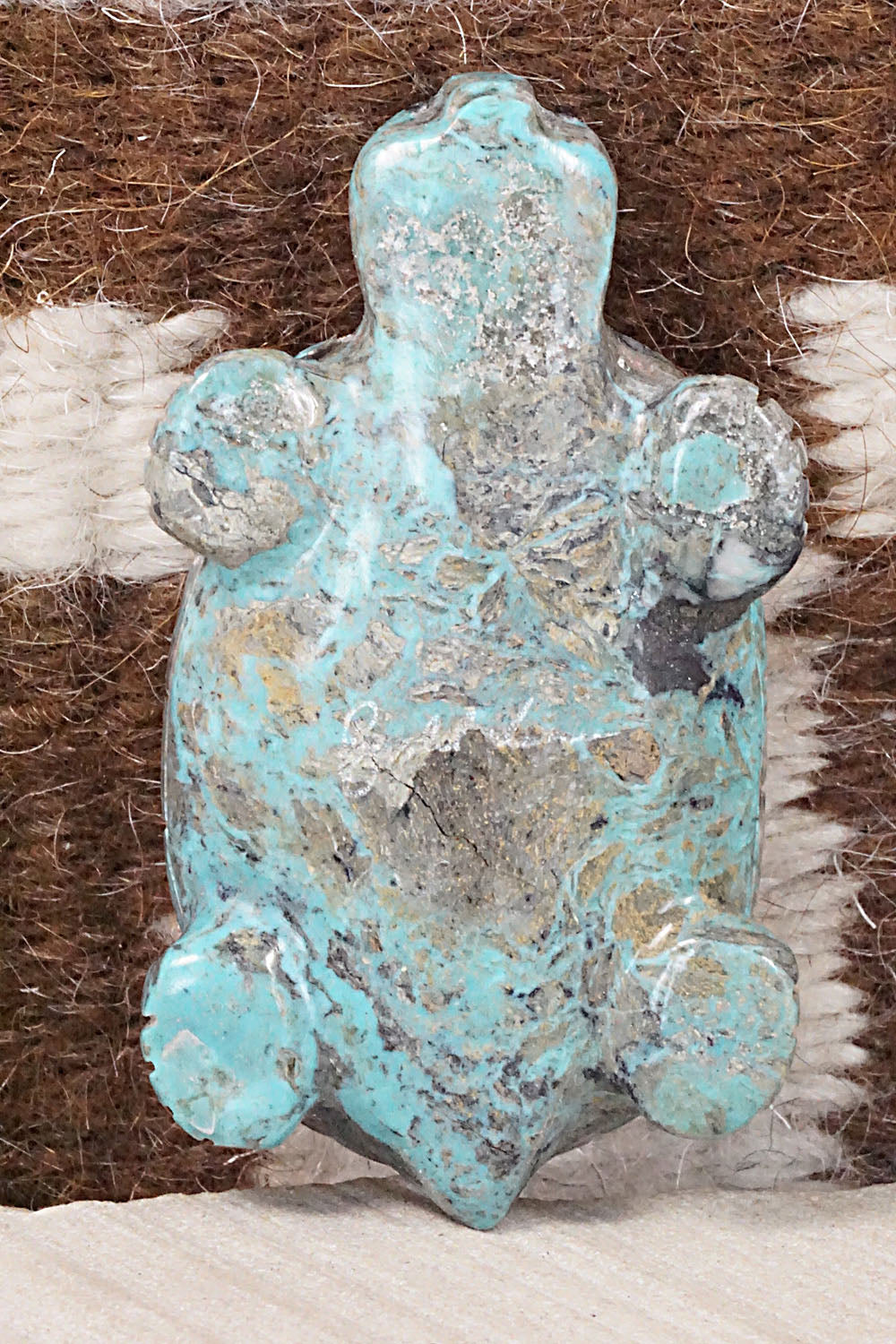 Turtle Zuni Fetish Carving - Reynold Lunasee