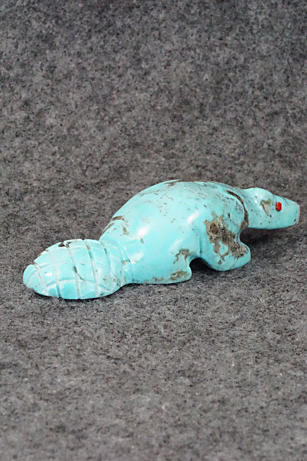 Beaver Zuni Fetish Carving - Reynold Lunasee