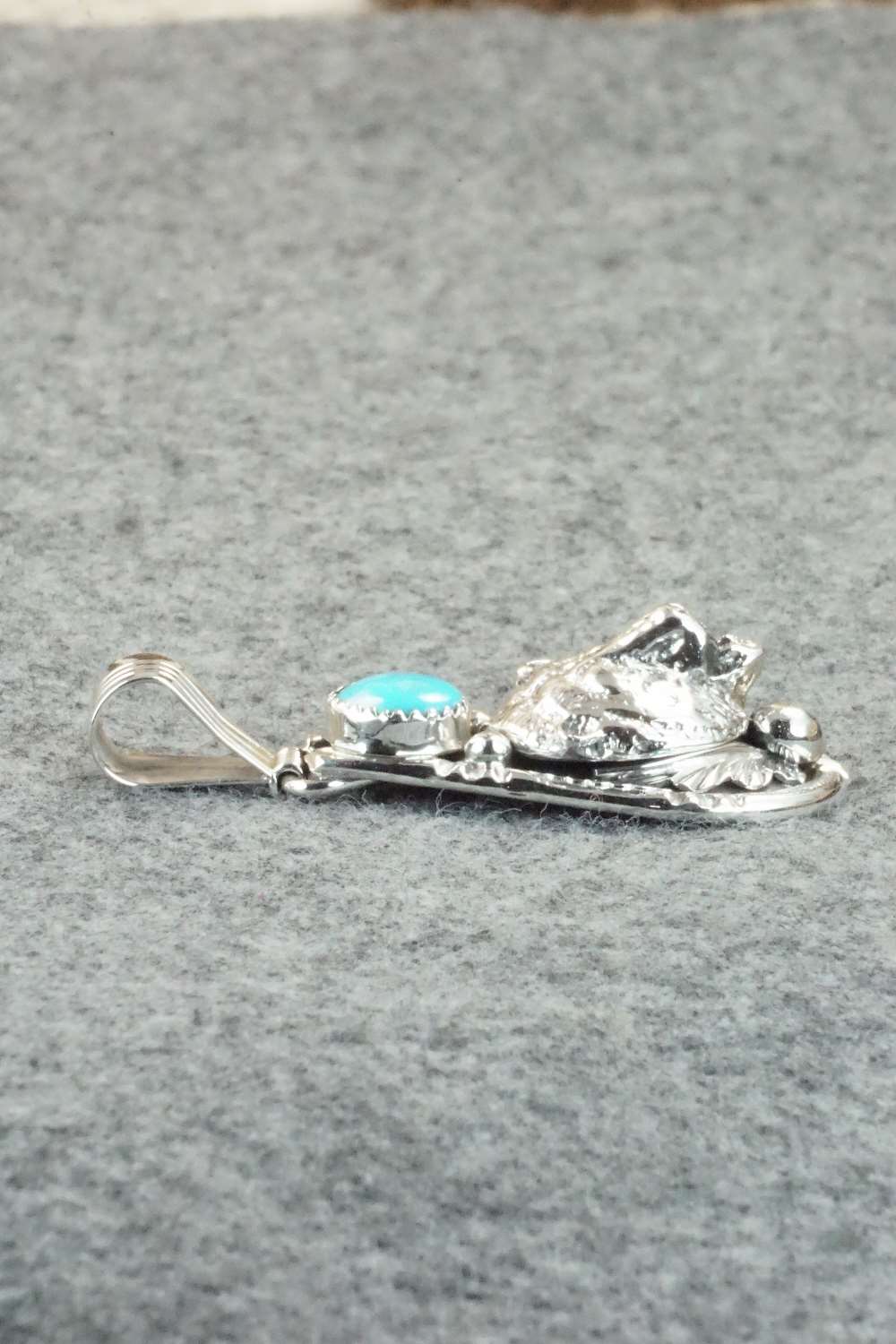 Turquoise and Sterling Silver Pendant - Henry Attakai