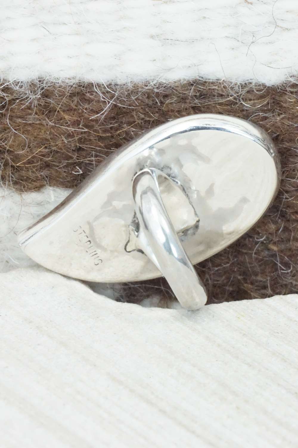 Turquoise & Sterling Silver Ring - Gloria Chattin - Size 6.75