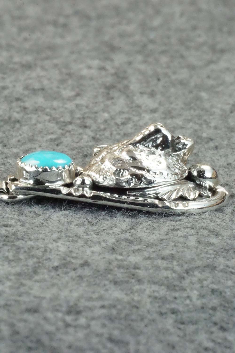 Turquoise and Sterling Silver Pendant - Henry Attakai