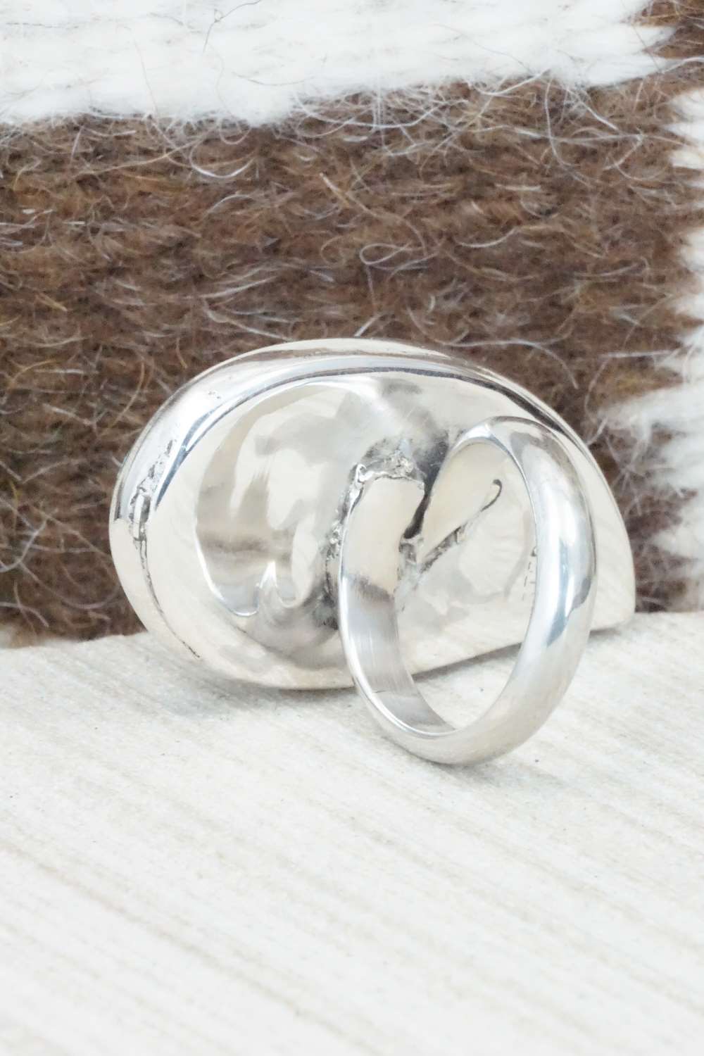 Turquoise & Sterling Silver Ring - Gloria Chattin - Size 6.75