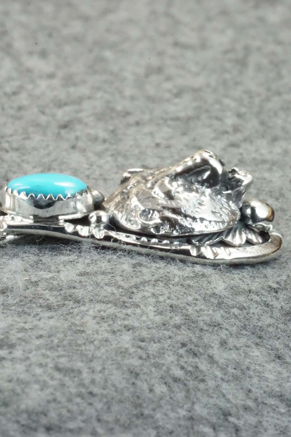 Turquoise and Sterling Silver Pendant - Henry Attakai