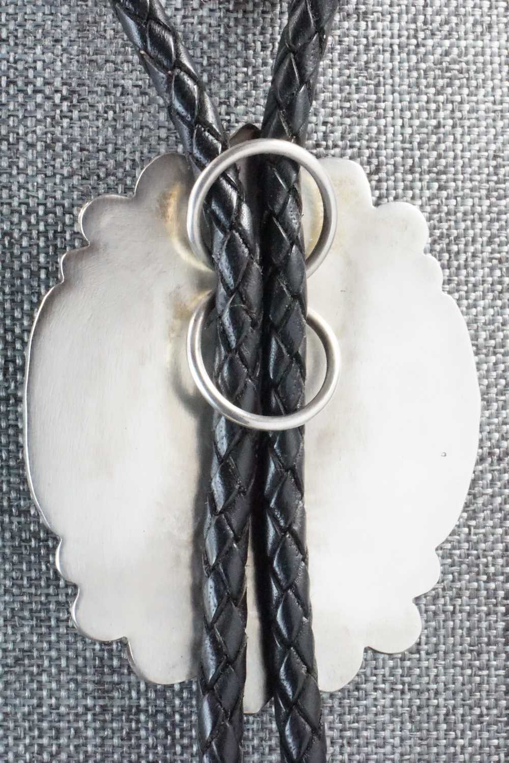 Turquoise & Sterling Silver Bolo Tie - Navajo