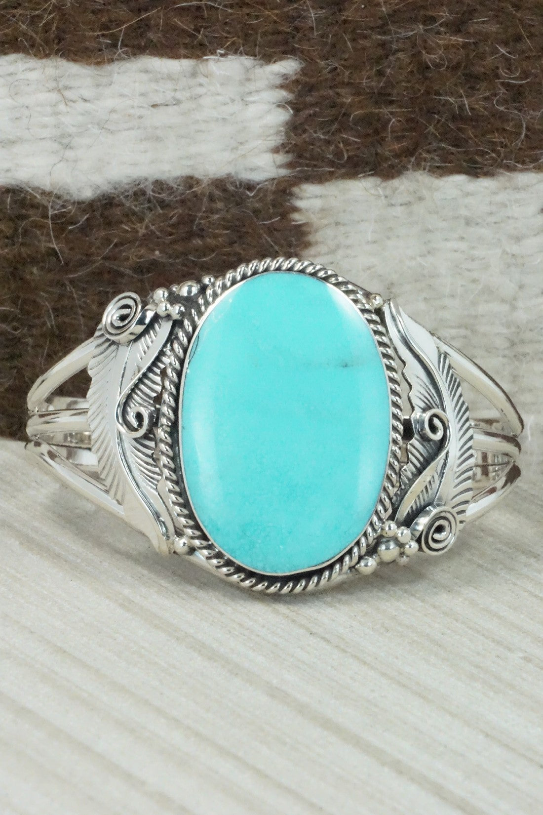 Turquoise & Sterling Silver Bracelet - Gilbert Smith