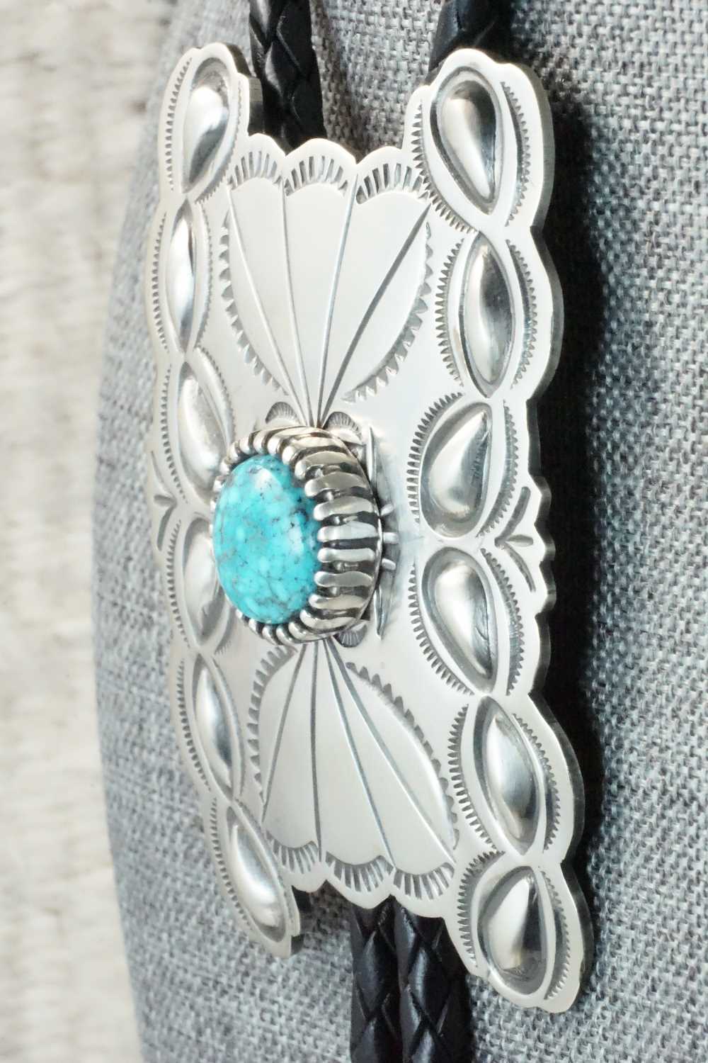 Turquoise & Sterling Silver Bolo Tie - B. Shorty