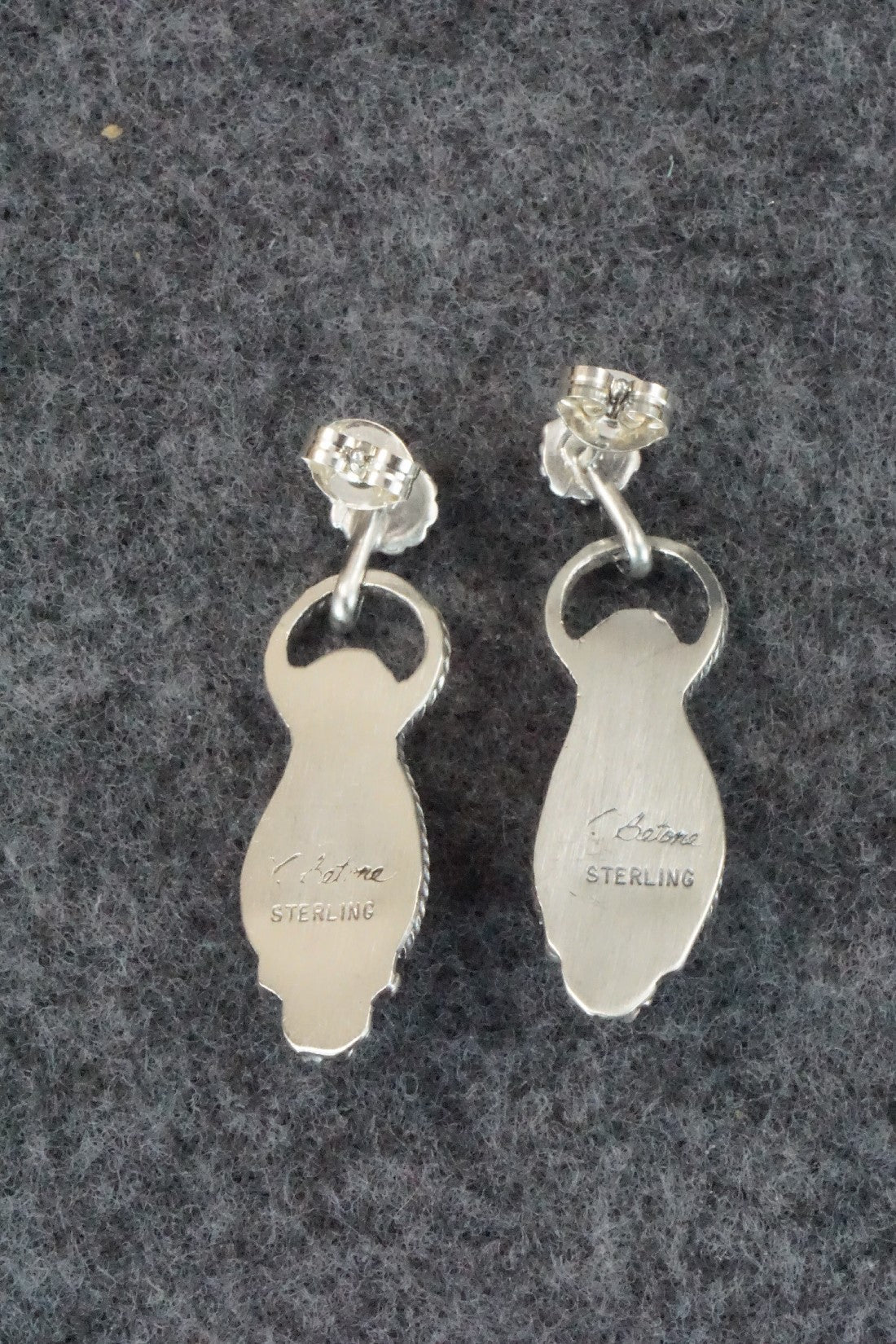 Turquoise & Sterling Silver Earrings - Verley Betone