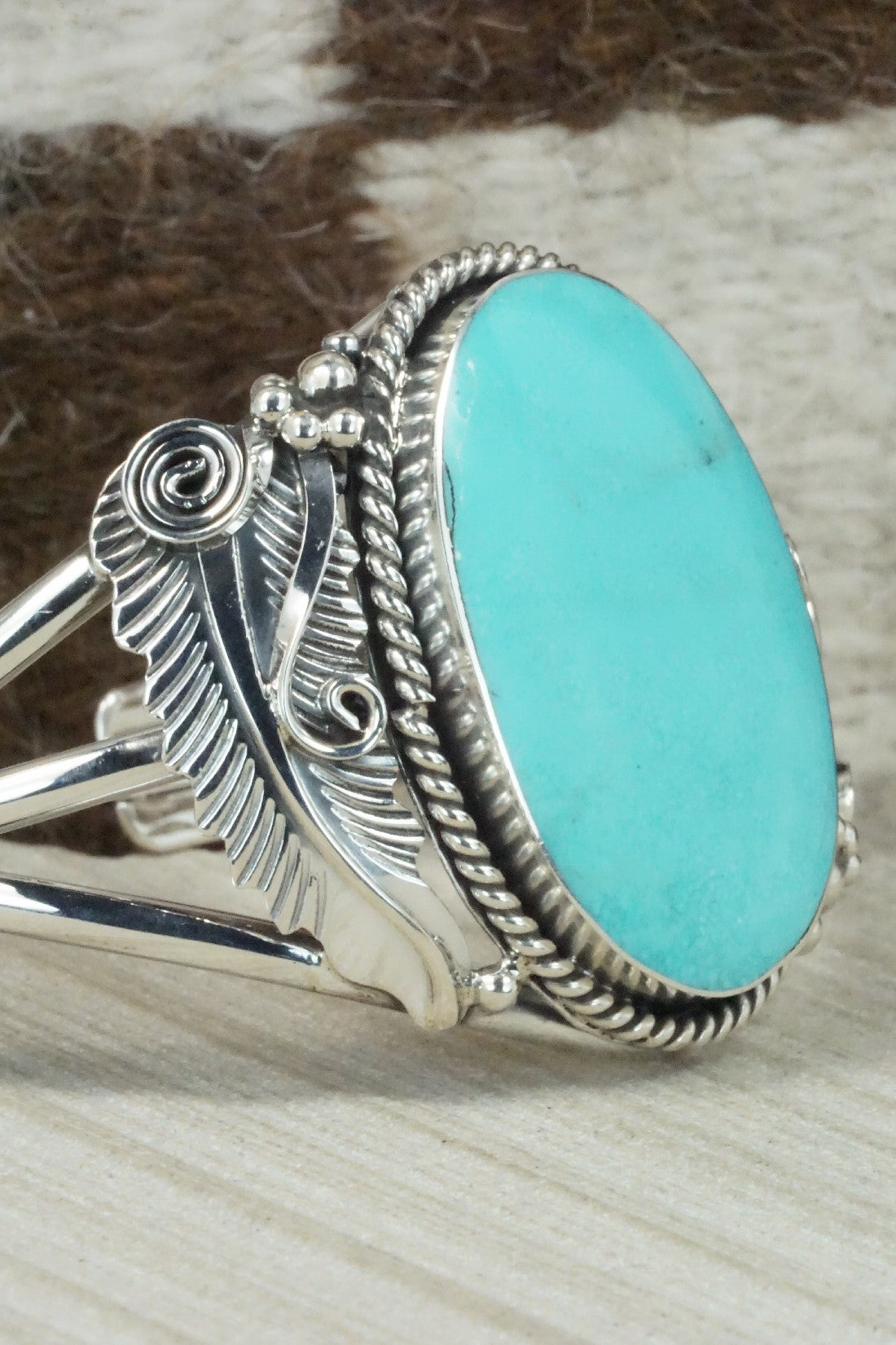 Turquoise & Sterling Silver Bracelet - Gilbert Smith