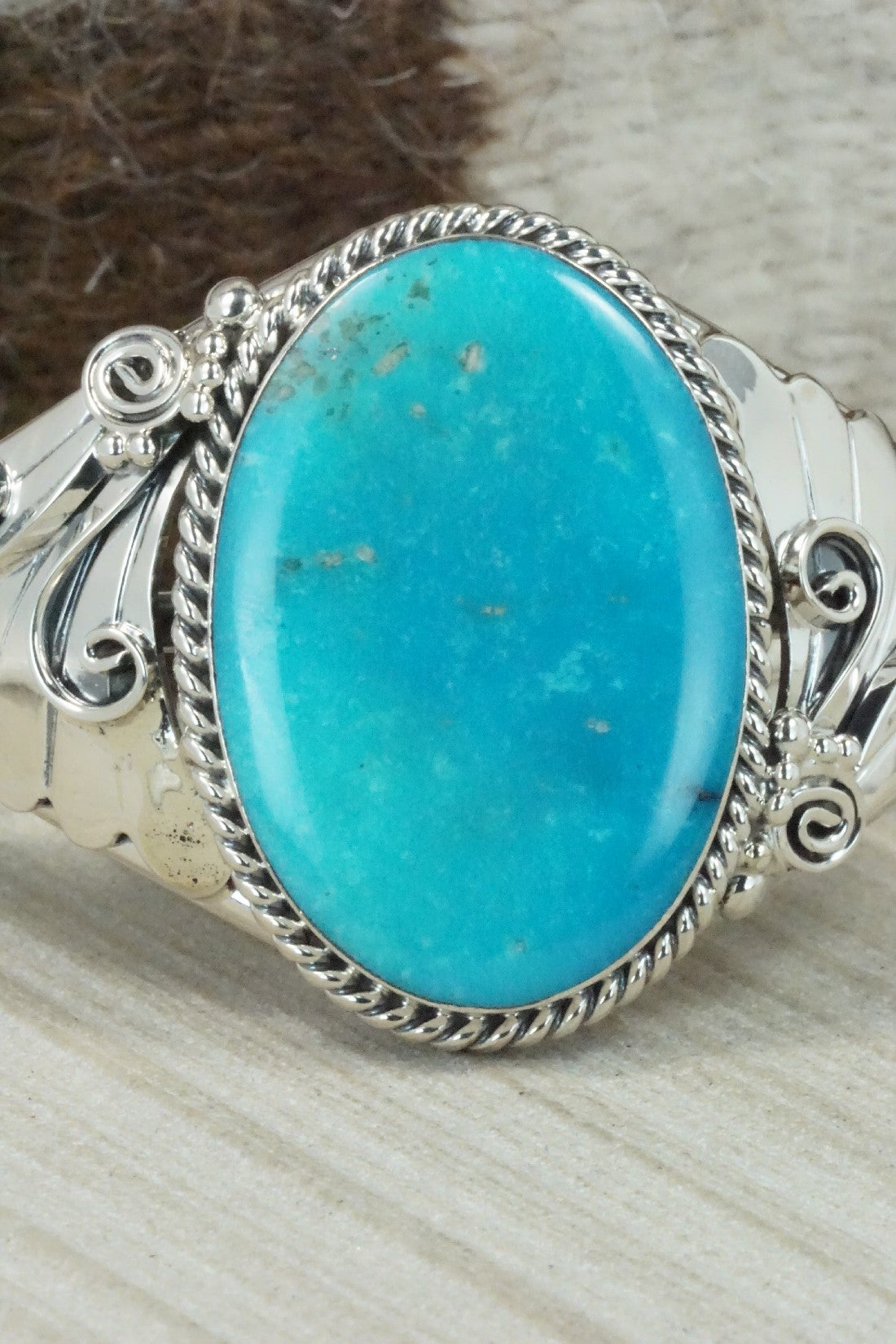 Turquoise & Sterling Silver Bracelet - Gilbert Smith