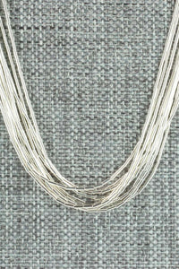 Liquid Silver Necklace - Sterling Silver 30"