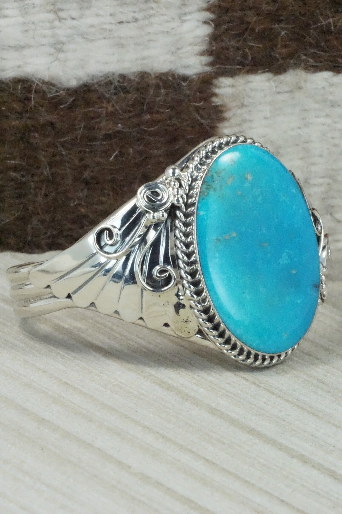 Turquoise & Sterling Silver Bracelet - Gilbert Smith