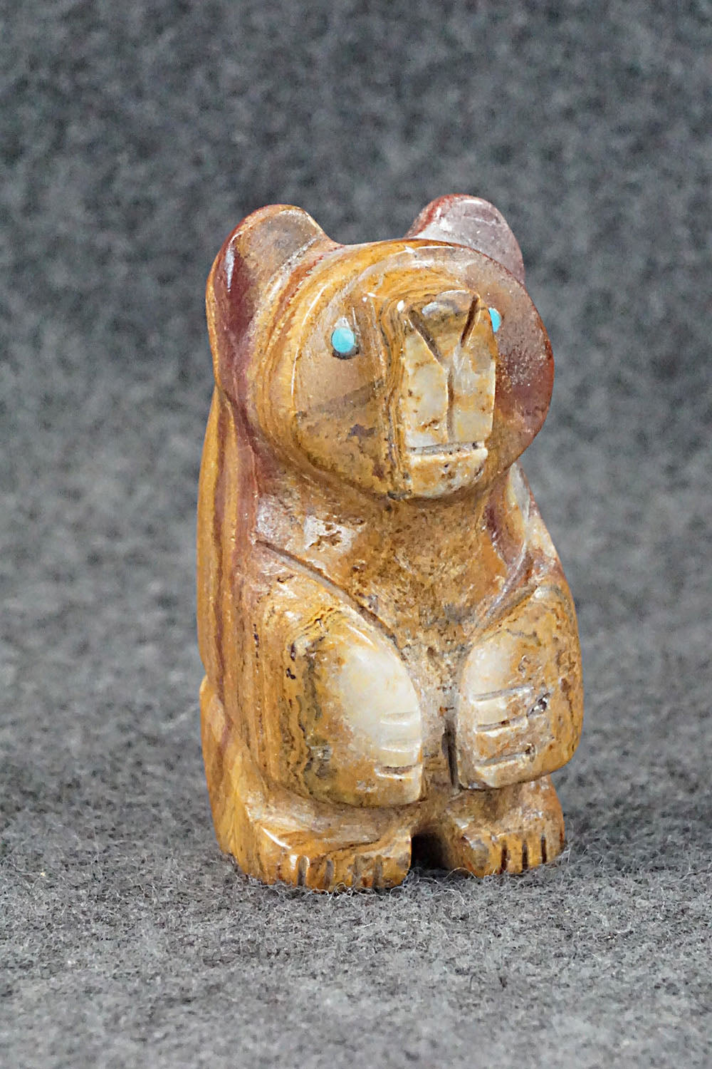 Bear Zuni Fetish Carving - Reynold Lunasee