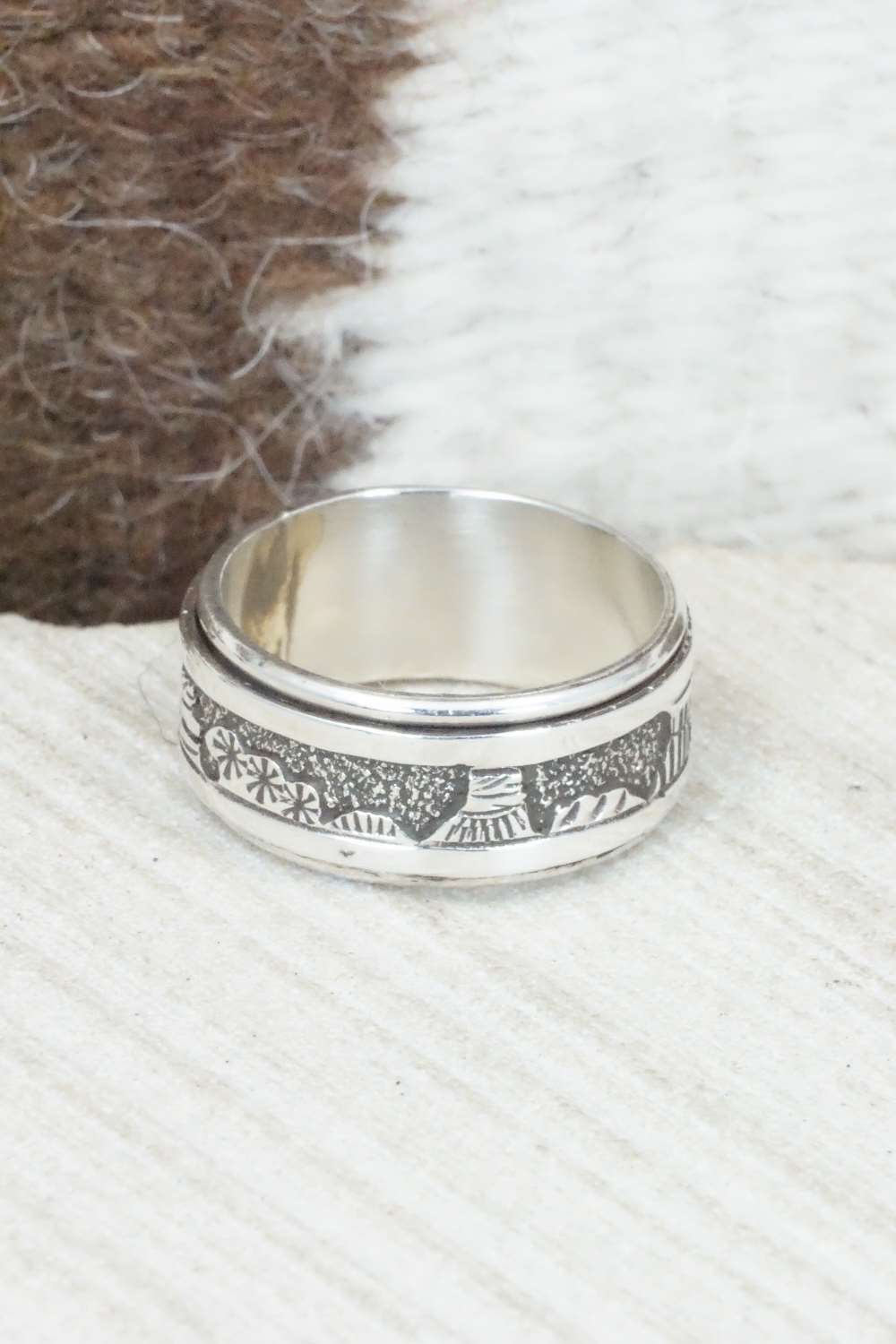 Sterling Silver Ring - Elaine Becenti - Size 9