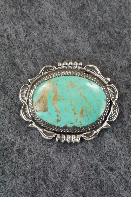Turquoise & Sterling Silver Pendant - Sadie Jim