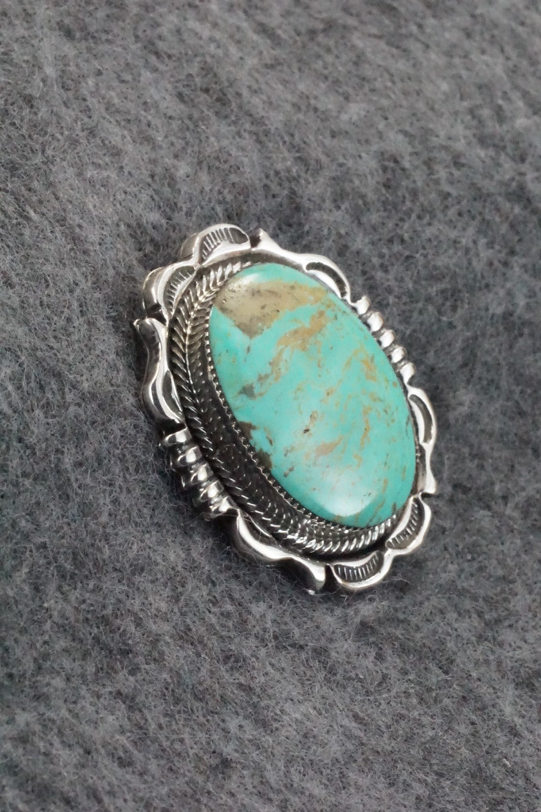 Turquoise & Sterling Silver Pendant - Sadie Jim