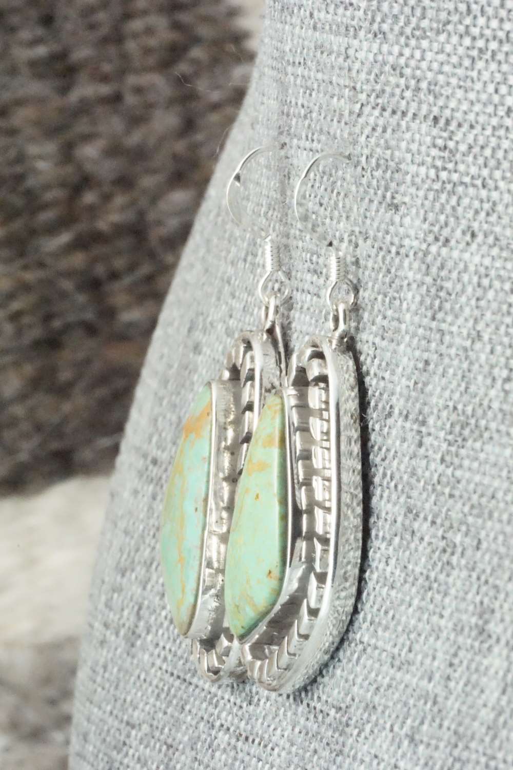 Turquoise & Sterling Silver Earrings - Sharon McCarthy