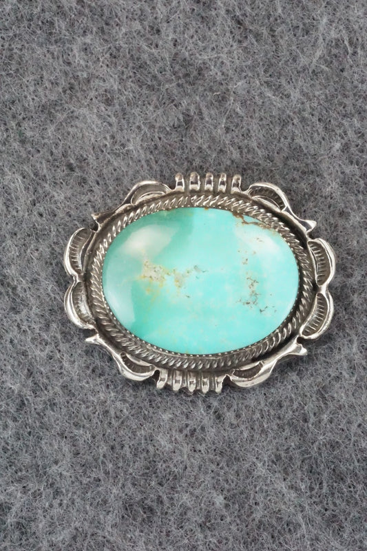 Turquoise & Sterling Silver Pendant - Sadie Jim