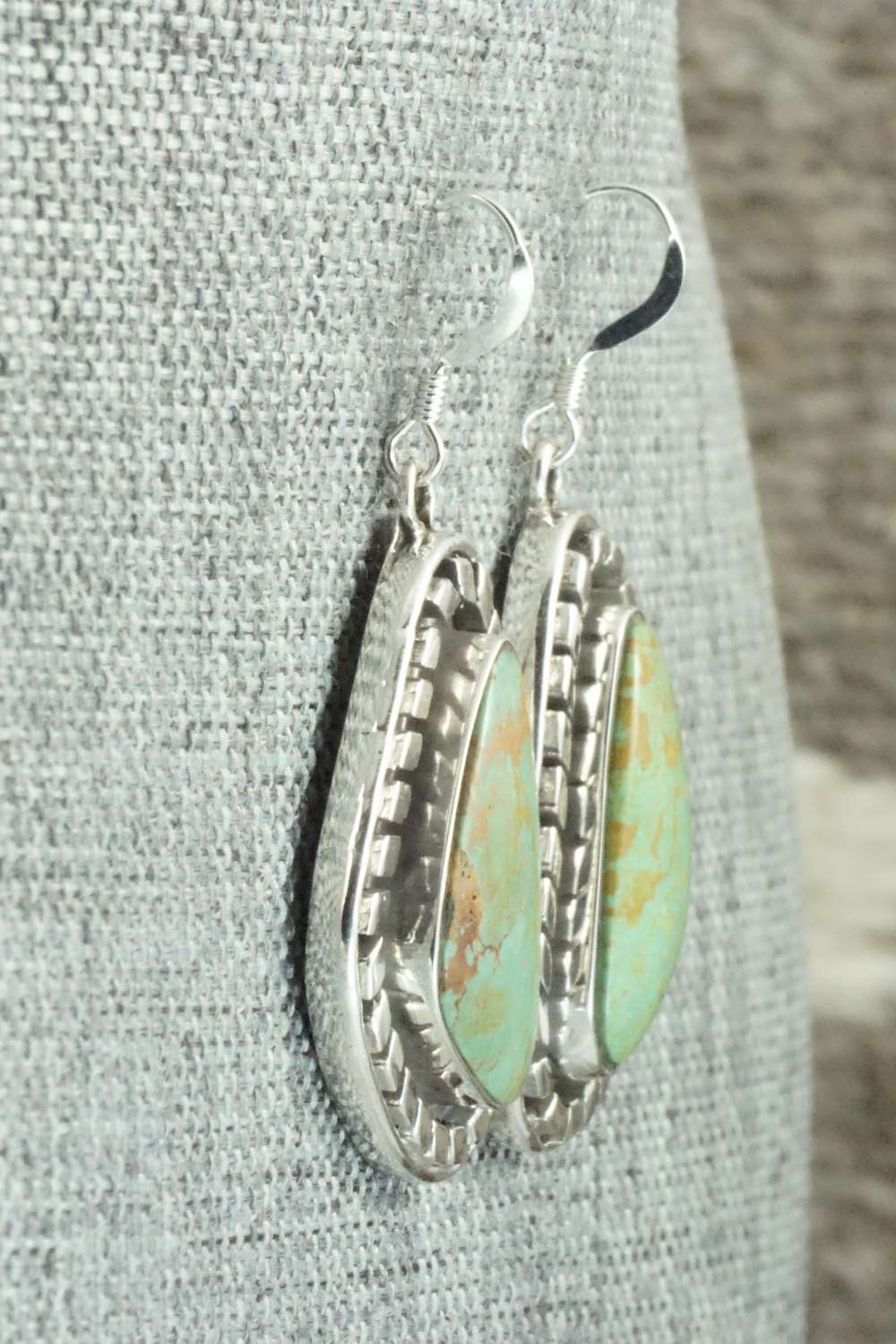 Turquoise & Sterling Silver Earrings - Sharon McCarthy